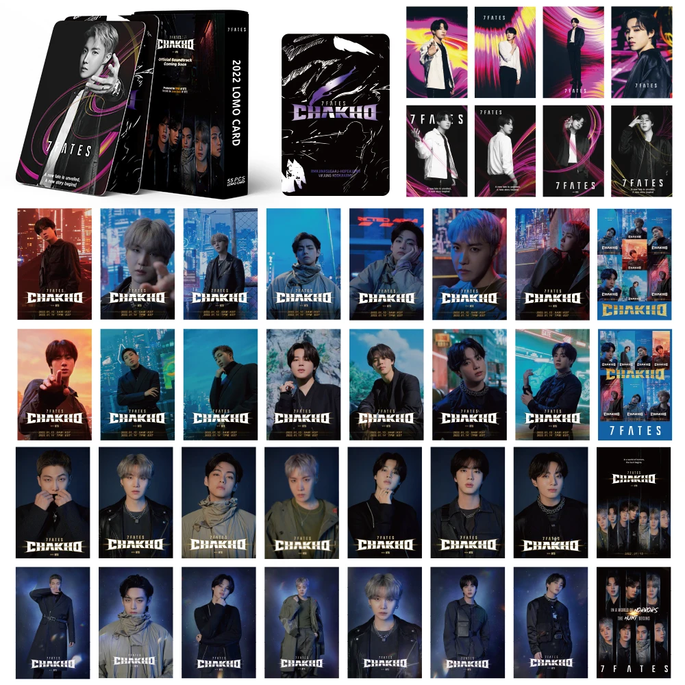 BTS LOMO Cards 54Pcs BTS Map of the soul 7 journey Card New album Card BANTAN Boys BTS Postcards Map 7 Stay Glod Cards