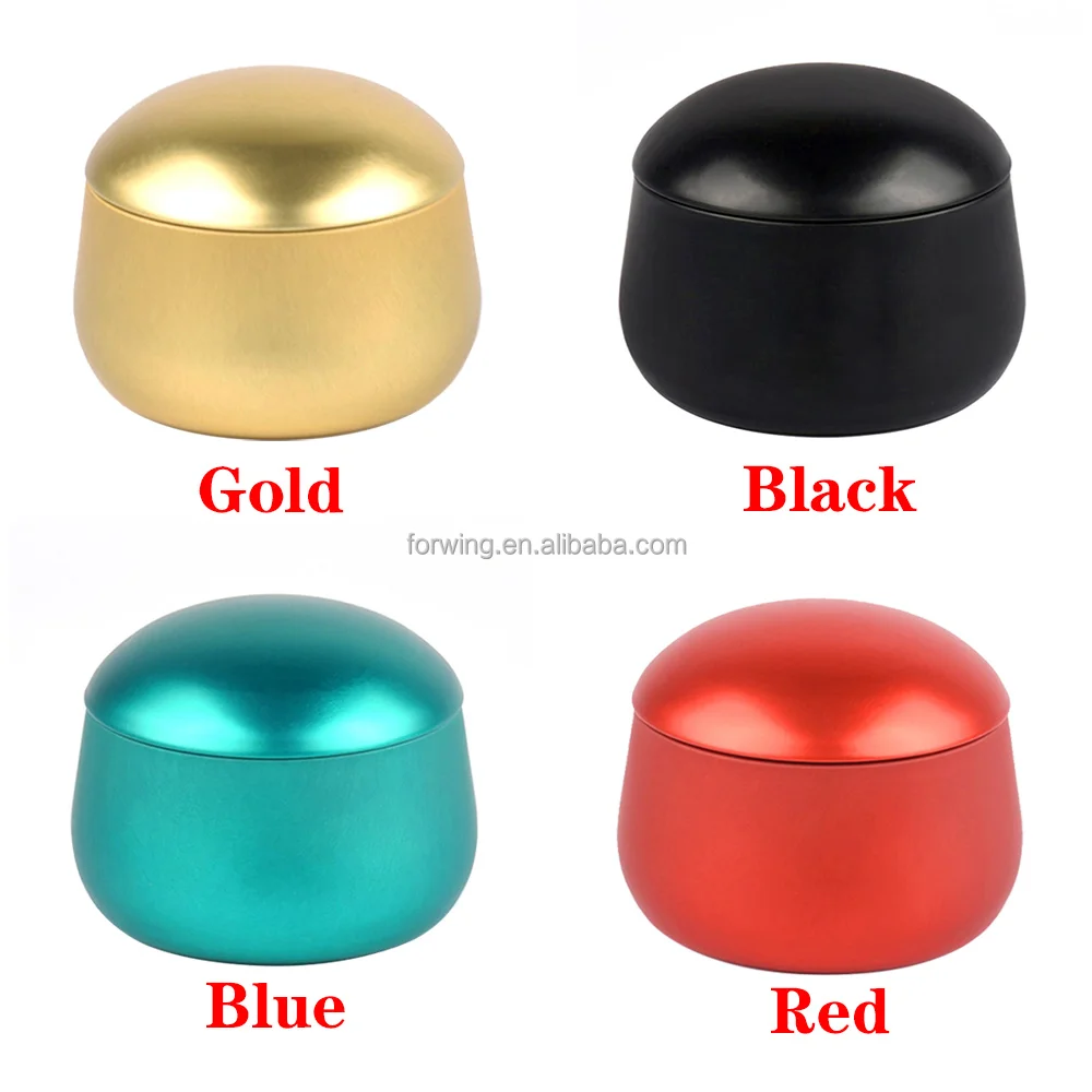 Wholesale 8oz Candle tin Tin Gold Black Blue Red metal candle tin with lid for candle making factory