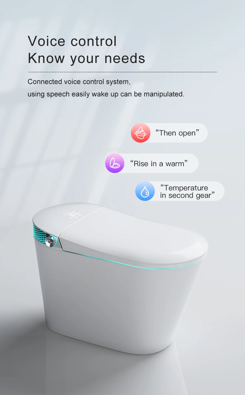 Auto sensor flush bathroom inodoro wc commode intelligent bowl toilet bidet automatic smart toilet details