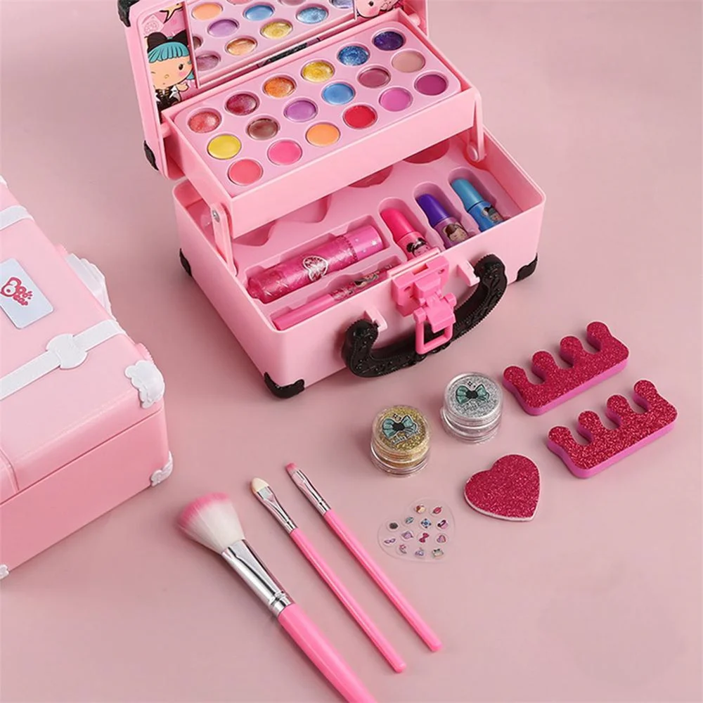 Kids Makeup Kit For Girls,Makeup Set Toy Cosmetic Beauty Set For Kids ...