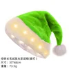 Bottom-lit-green warm-white christmas hat, opp bag, seam-sealing