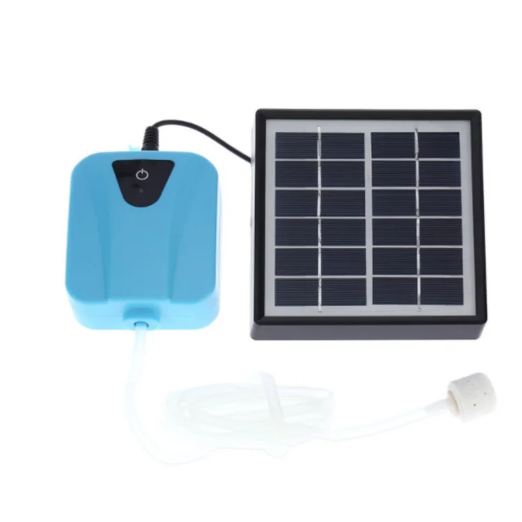 Outdoor Solar Powered Panel USB Rechargeable Air Oxygen Pump for Fish  Pond/Fish Tank/Aquarium Pond