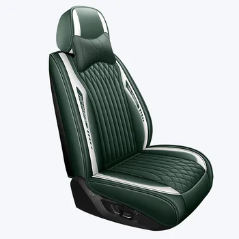 Wholesale Nappa Leather Seat Cushions with Full Coverage Five Seat Full Leather Car Four Season Universal Leather Seat Covers
