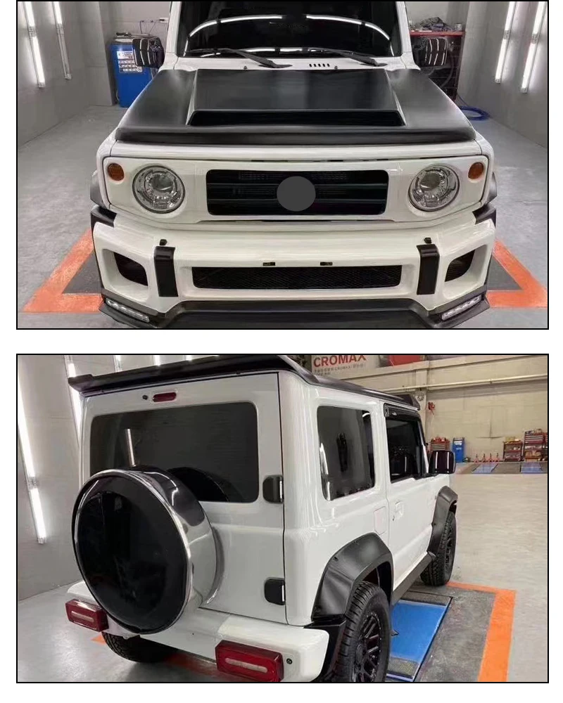 FRP Widebody Body Kit Hood Front Bumper Fender Front/rear Roof Spoiler ...