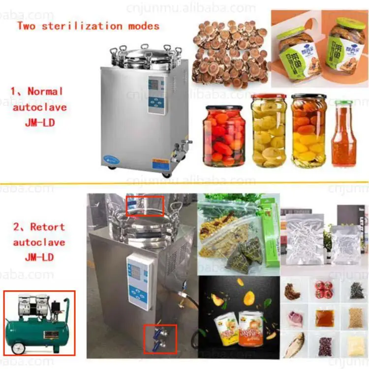 150 Liter Vertical Autoclave Sterilizer Eye Dropper Bottles Machine