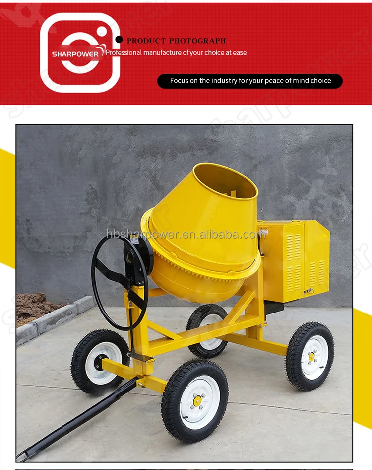 Small 800l 700l 350l 500l 300l 160l Mobile Diesel Concrete Cement
