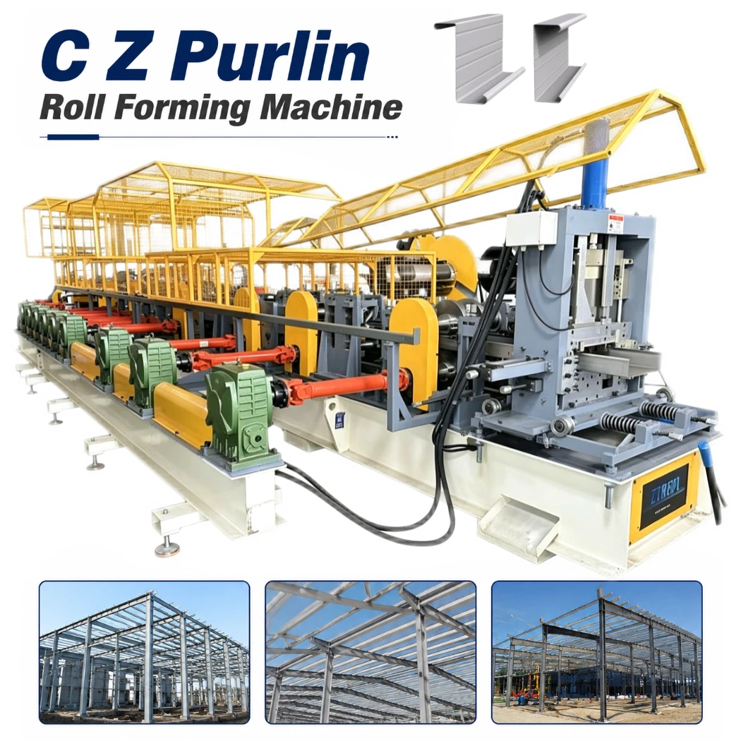 C Z Purlin Roll Forming Machine One-Machine Solution for C & Z Profiles