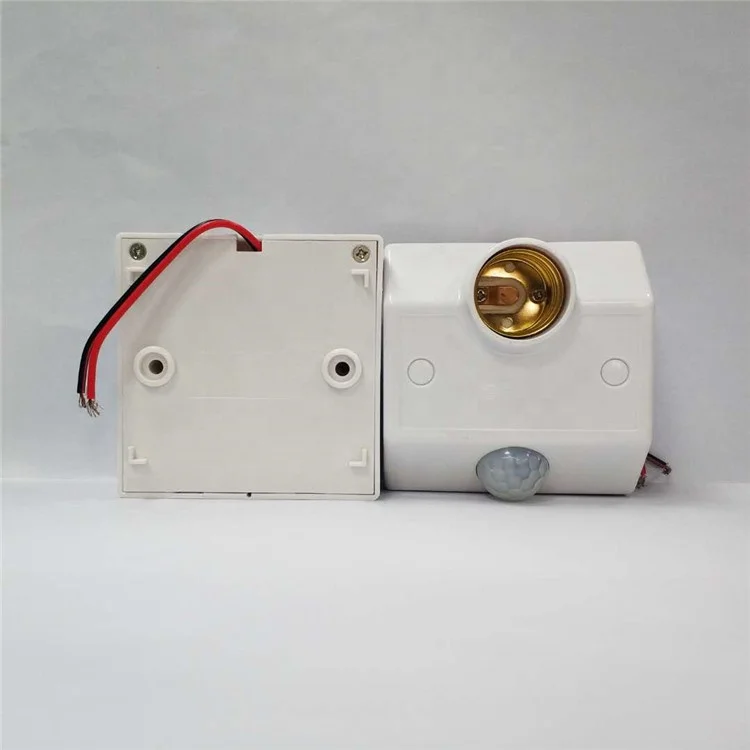 PIR Sensor Lamp Holder Sensor Light Base E27 Holder with PIR Sensor