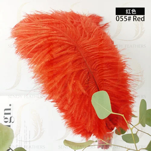 Wholesale Decor Feather 16-18 Inch(40-45cm) White Ostrich Feathers for sale  for Wedding decoration colored feathers