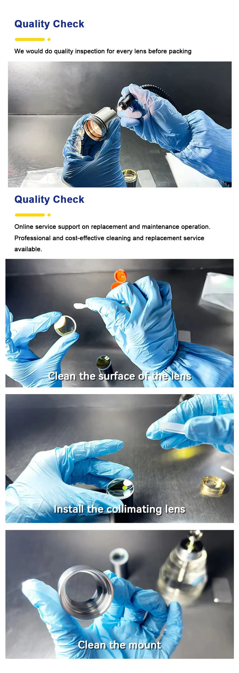 D30 F75/100 Laser Collimating Lens D30 F125/155/200 Focusing Lens Assembly for Raytools BM110 BM111 Laser Cutting Head