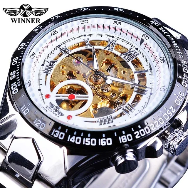 WINNER 432 Gold Clock Wrist Watches| Alibaba.com