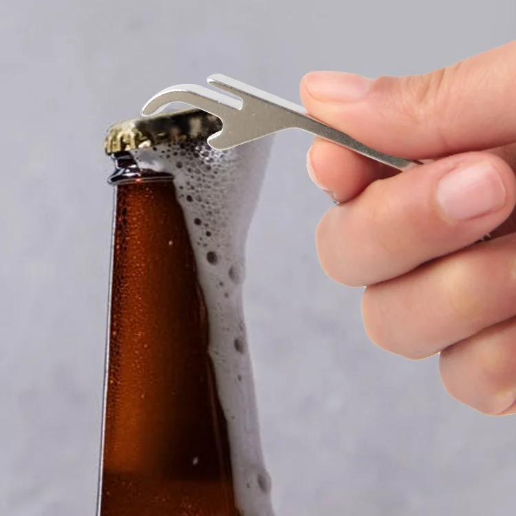Promotional Custom Key Ring Mini Portable Pocket Metal Bar Tools Bottle Opener Aluminum Keychain Beer Bottle Opener
