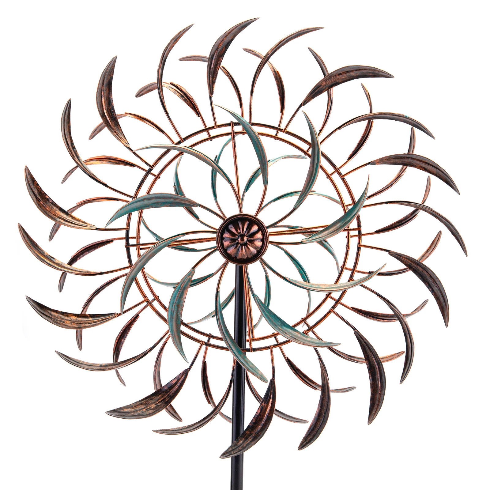 Large Outdoor Metal Wind Spinners,360 Degrees Swivel Wind Sculpture