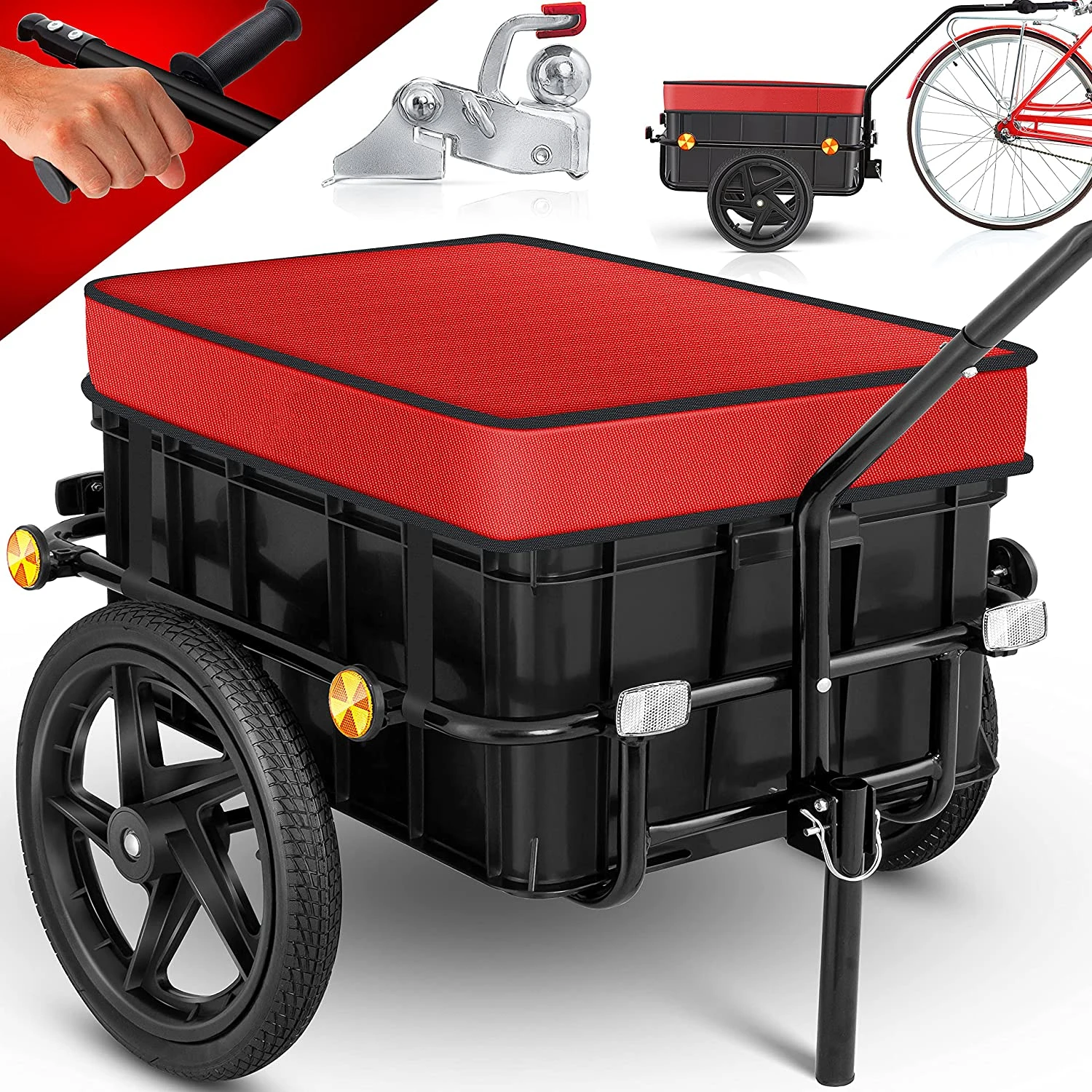 Маленький велосипед грузовой прицеп трейлер для кемпера груза открытый