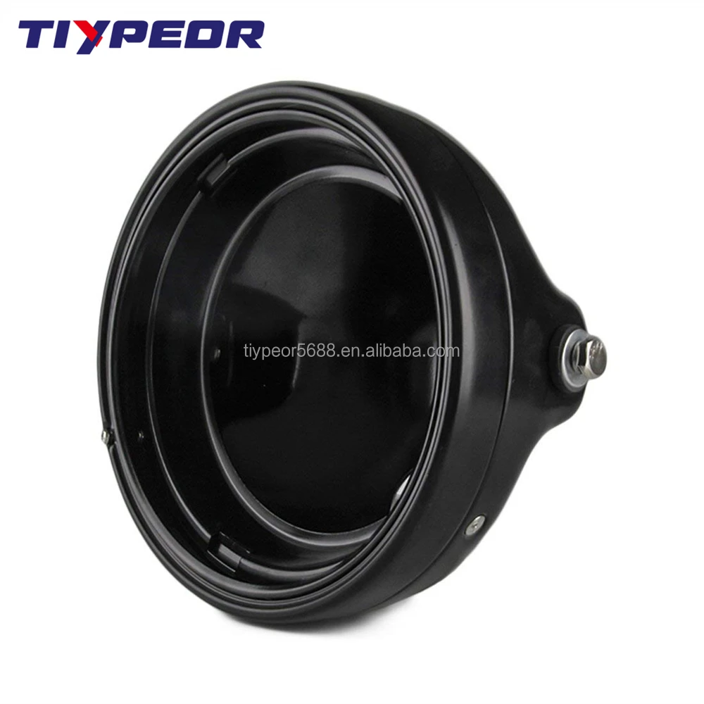 chrome 7 headlight housing black 7 inch housing accessories-5