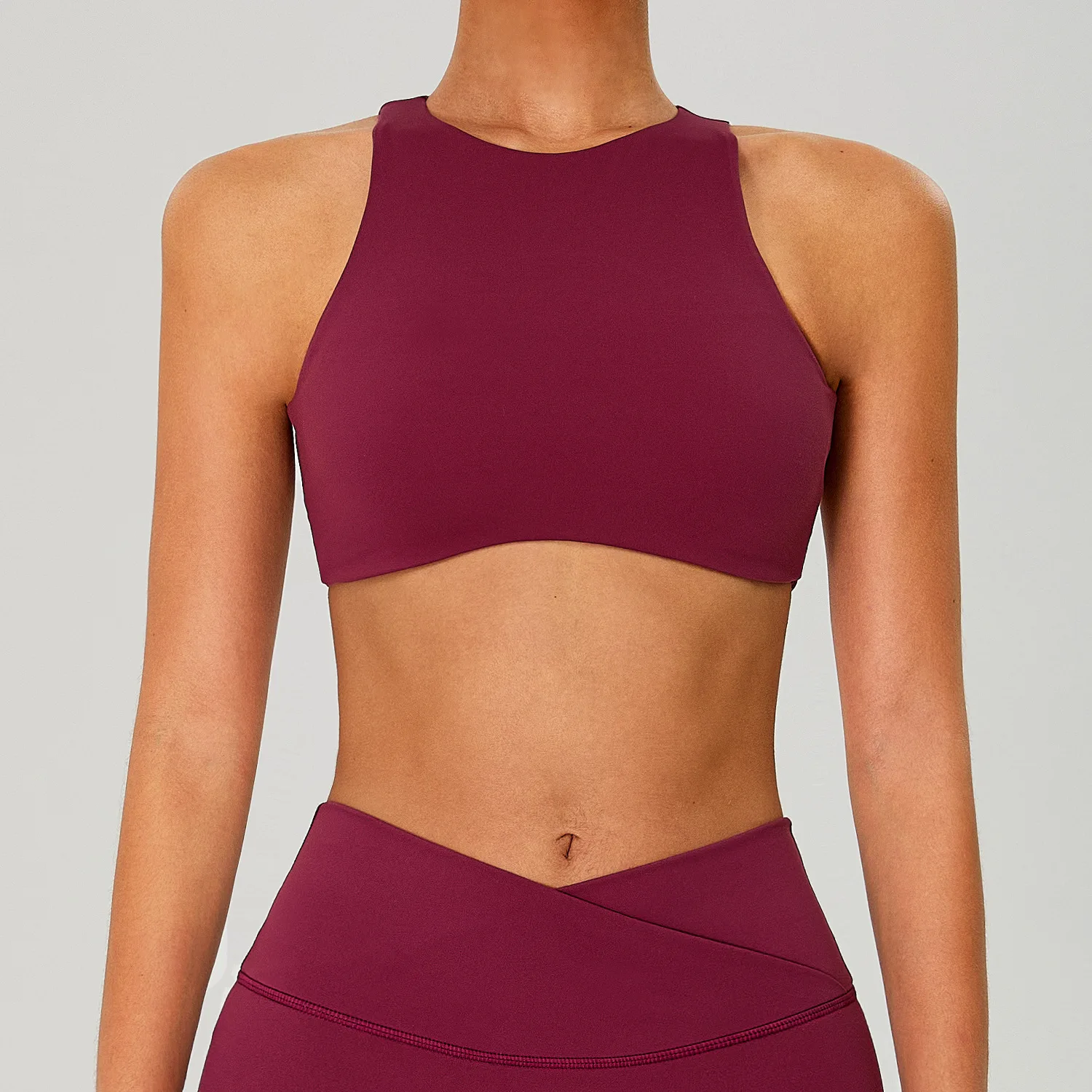 Seamless Breathable Yoga Sports Bra High Support Crisscross Straps Shockproof Quick-Dryi detail