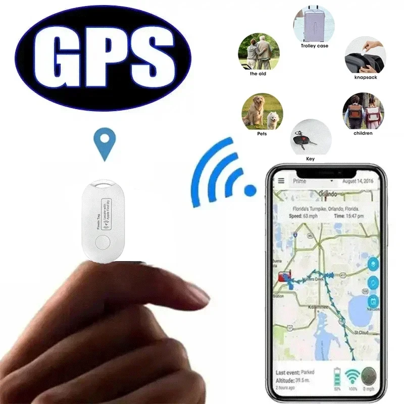 Mini GPS Tracker for IOS Find My APP Smart Tag Tracking Device BT Compatible Finder for IOS System Keys Wallet Bags