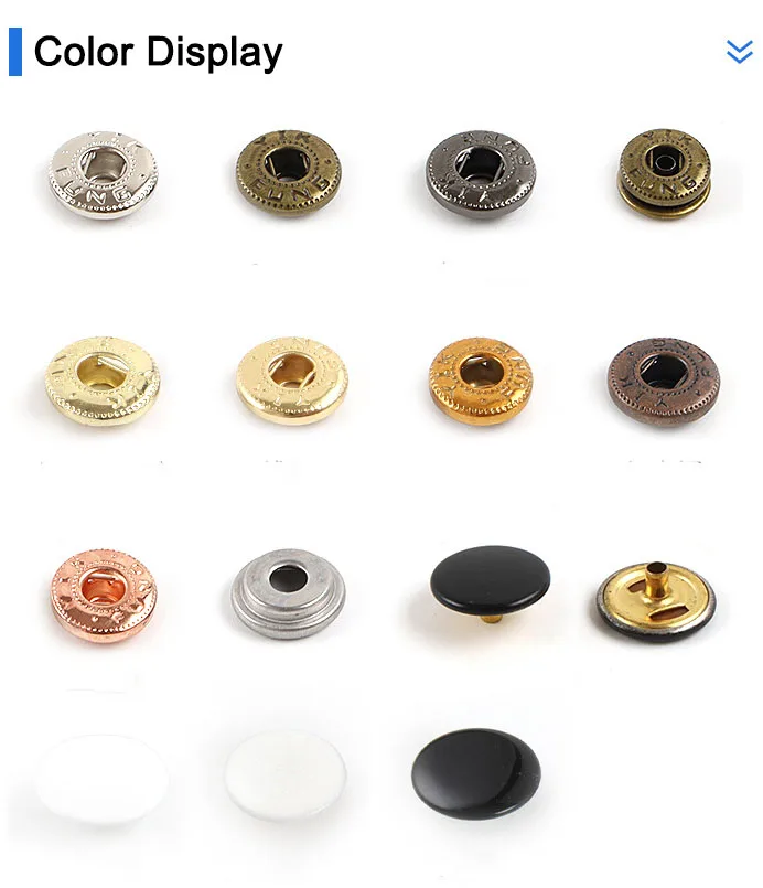 Manufacturer Wholesale Logo Custom Brass Metal Press Snap Button For ...