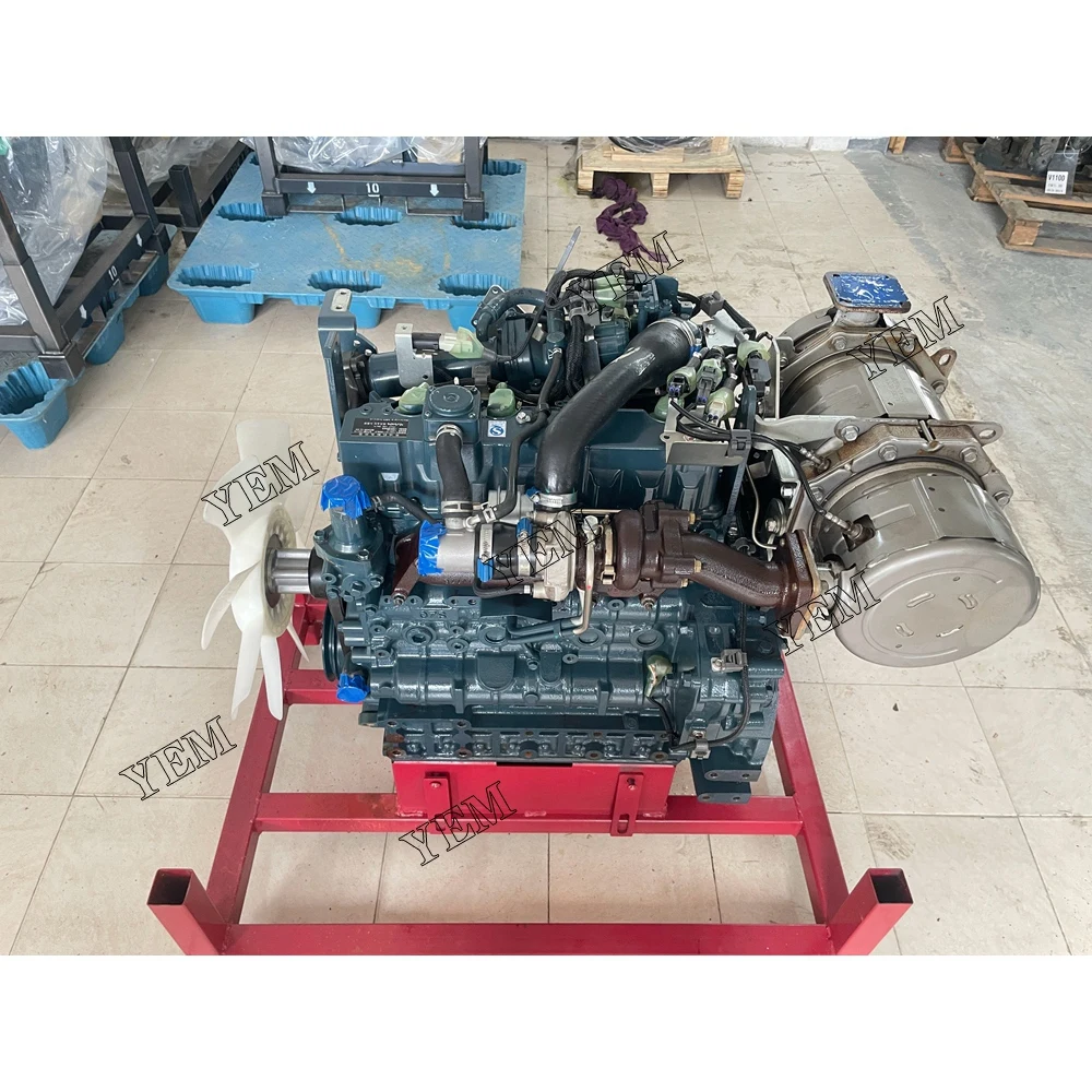 For Kubota Excavator Engine V3307 V3307T Diesel Engine V3307-CR-T Complete Engine Assembly 3