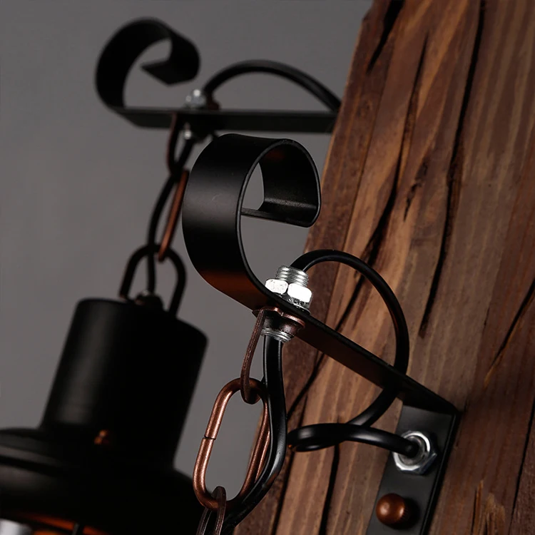 
rustic wooden box hanging pendant lights bar restaurant chandelier 
