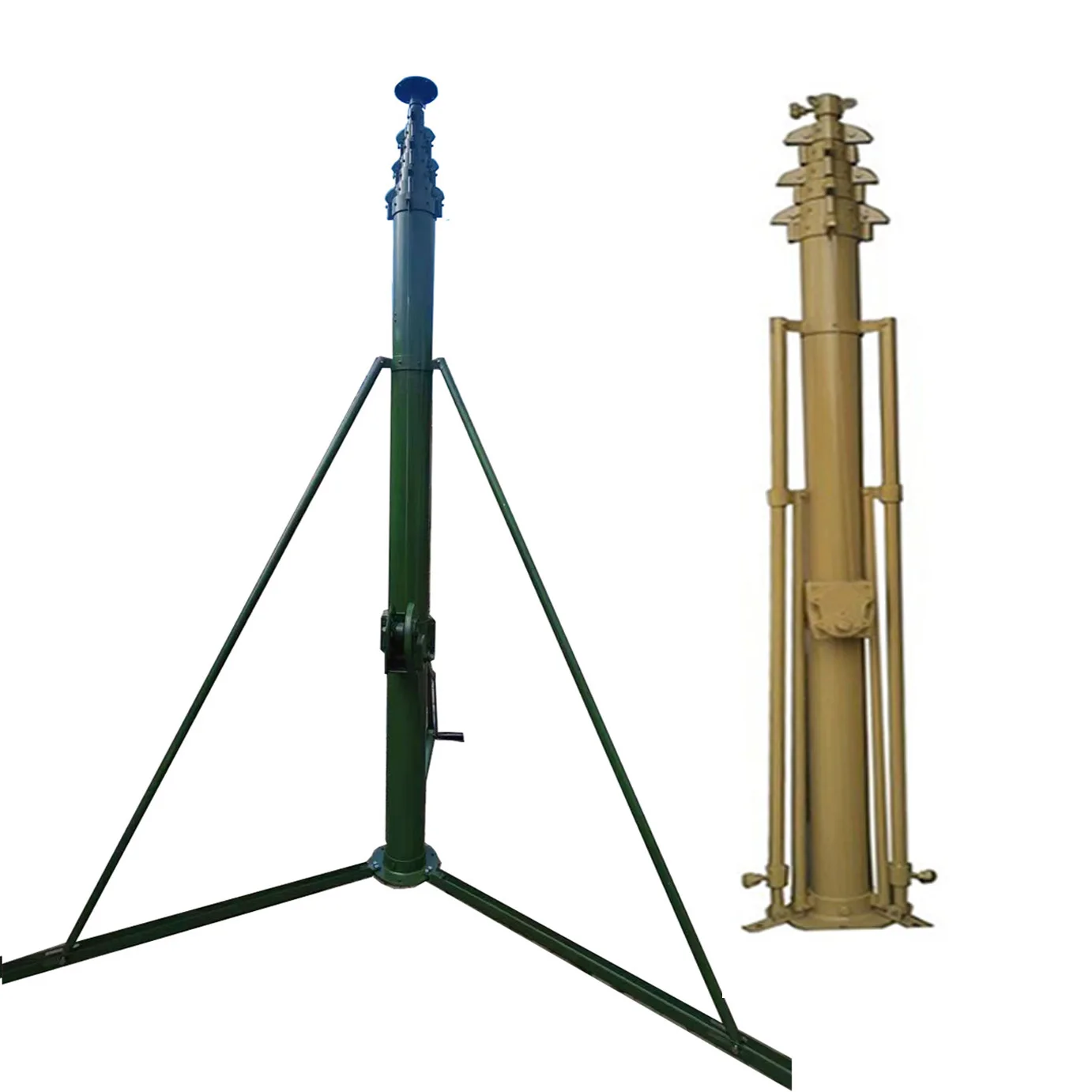 60ft Manual Telescoping Lifting Mast for Ham Radio Antenna Tower 18m