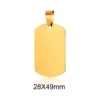 Gold  28X49mm