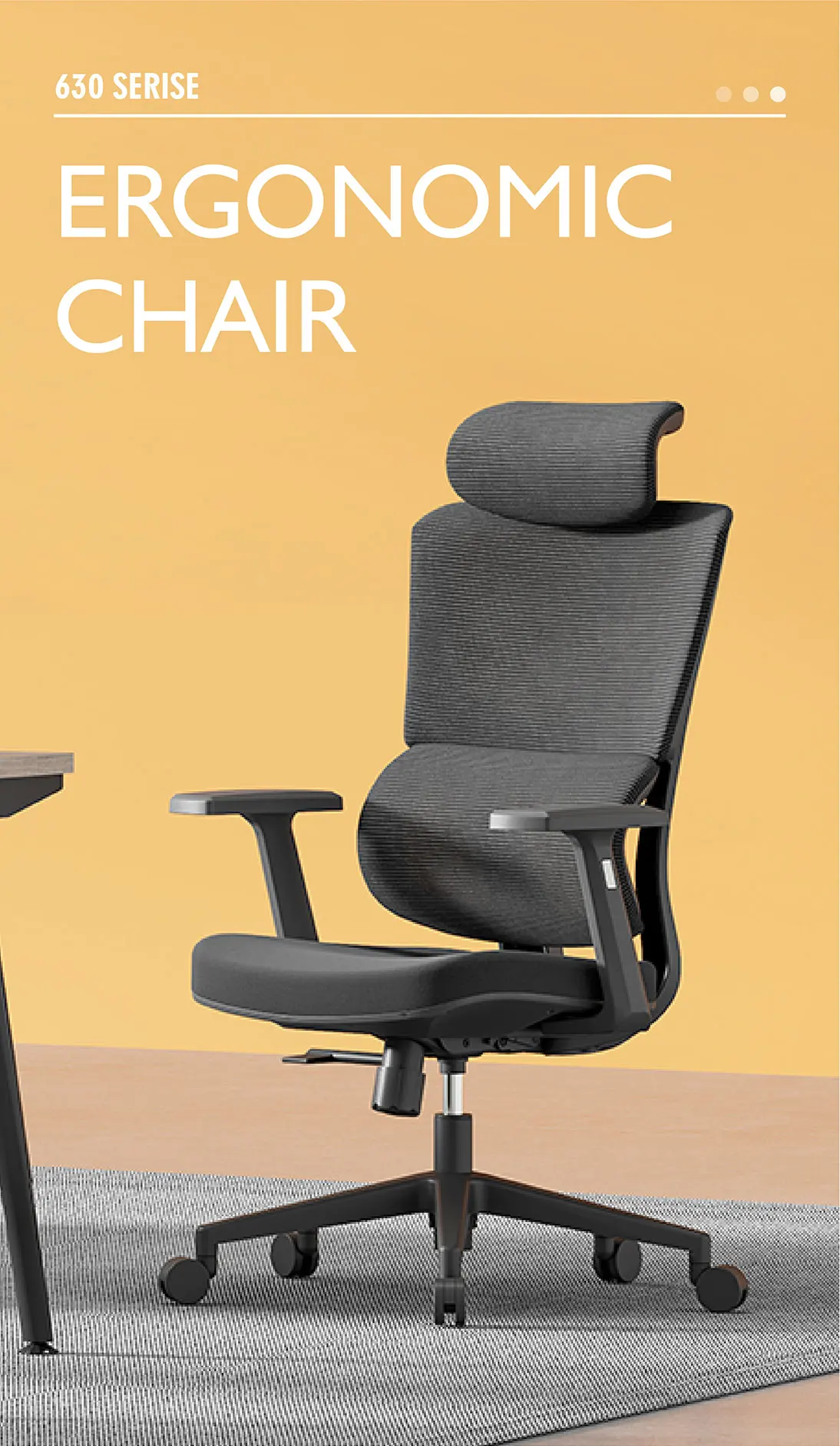 product high back executive office chair ergonomic swivel adjustable colorful pp material conference boss secretary chair from china-96