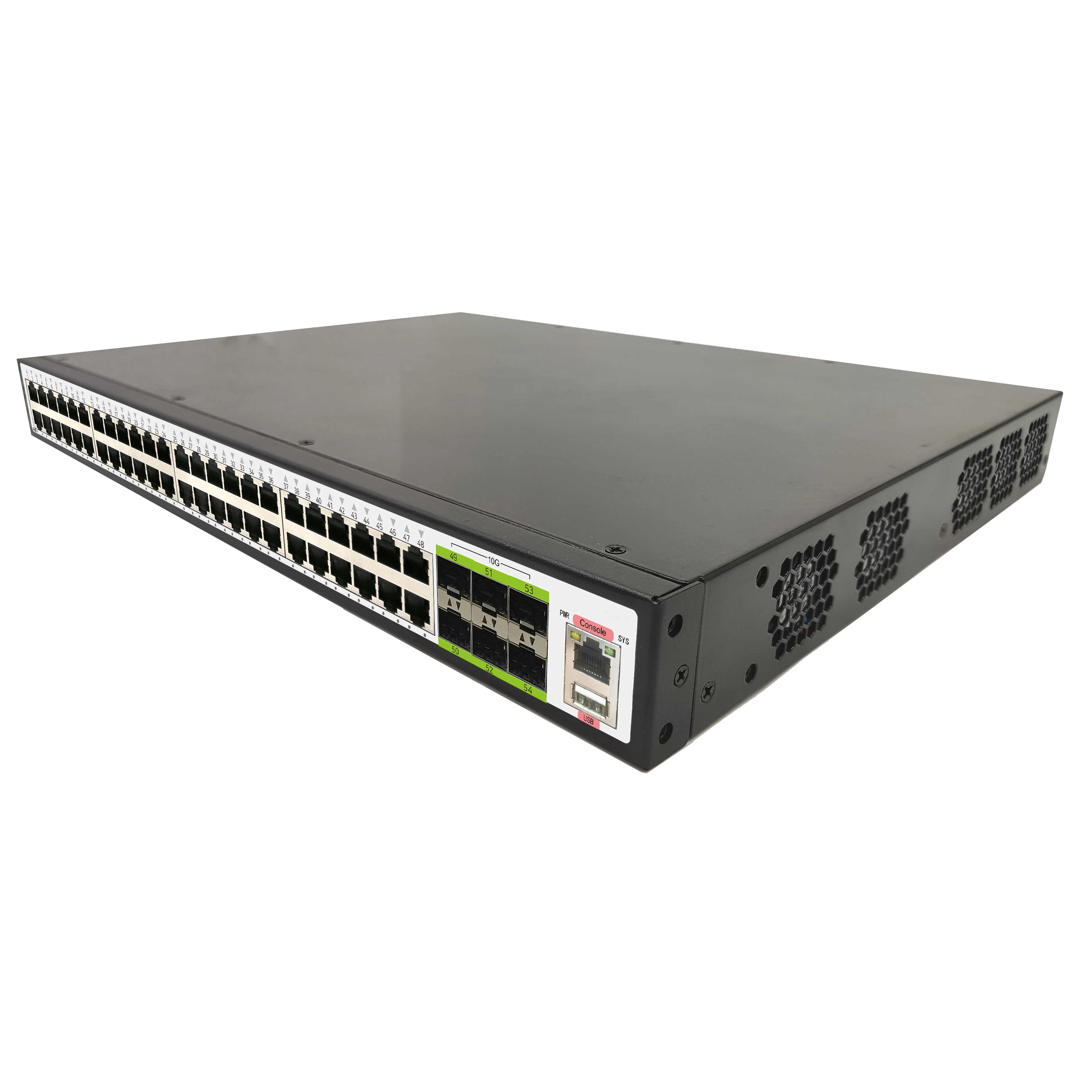 48 Port Gigabit Network Switch With 10/100/1000baset Electrical Ports Poe Snmp Qos Lacp