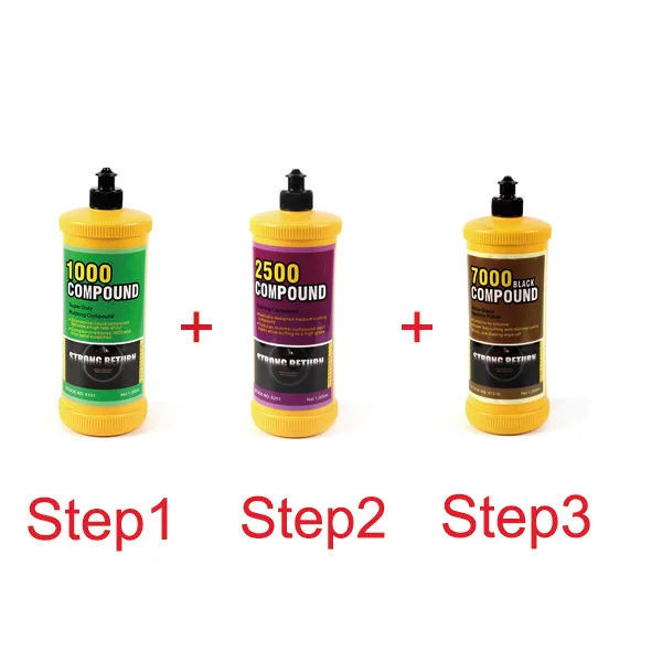 Бесплатные образцы тяжеловесного полировального состава для автомобиля 120 мл упаковка бутылок 3 м