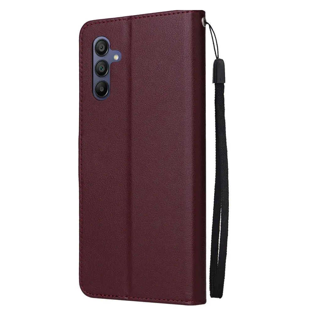 Luxury Leather Wallet Mobile Phone Case Card Holder Cover with Shoulder Straps for Samsung A16/A06/A55 factory