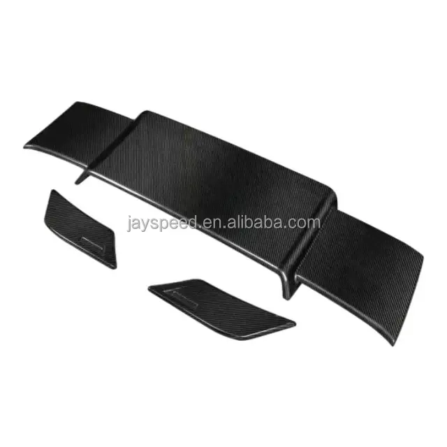 Brabu Style Rear Spoiler Wing Dry Carbon Fiber Rear Spoiler For ...