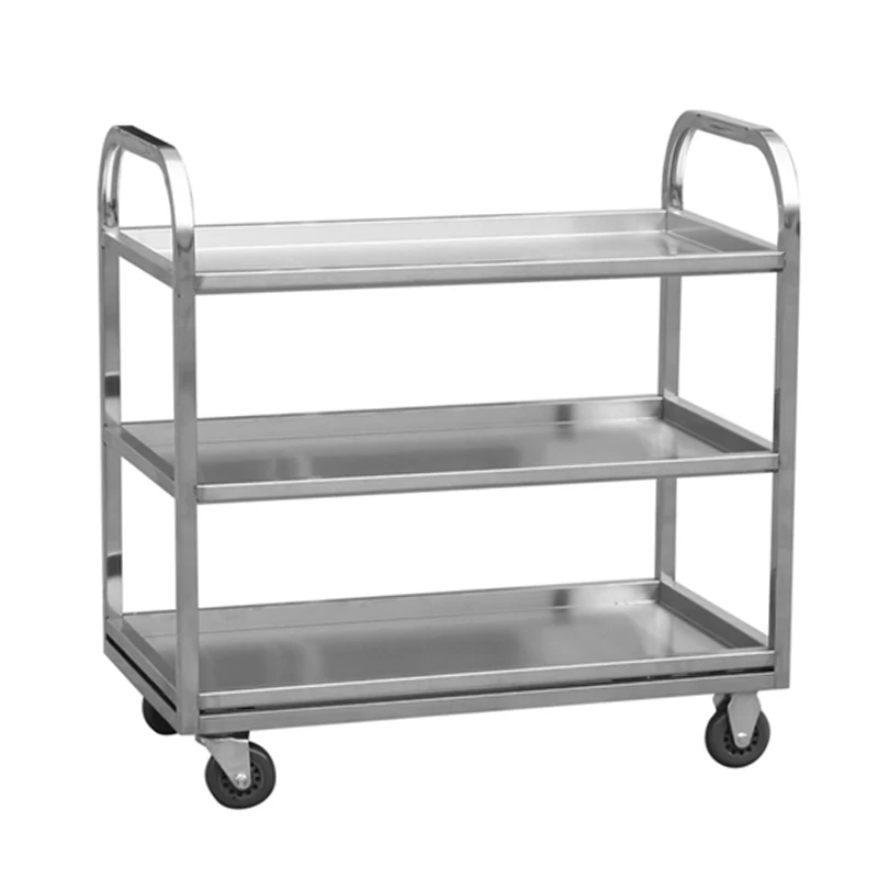 Hot Sale Stainless Steel Kitchen Service Food Hand Trolley Food Trolley