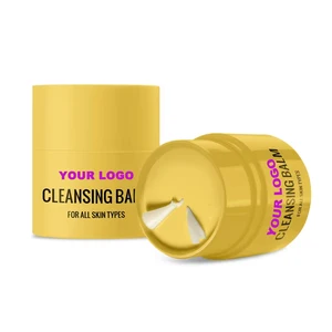 Soothing Carrot Cleansing Balm Vitamin E Aloe Vera Oil-to-Milk Formula for Calming Irritation Brightening Makeup Removing Cream