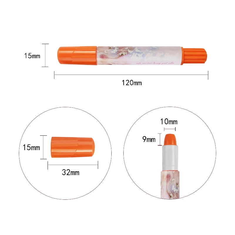 Free Sample 12 Wholesale Washable Temporary Pet Pigment Colour Pen Manufacturer Kid Dog Colorful Dye Color for Hair Chalk Set