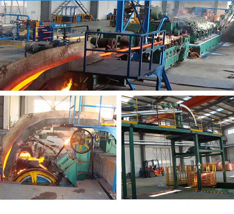 Copper Rod Continuous Casting And Rolling Machinery Line For 8 Mm To 30