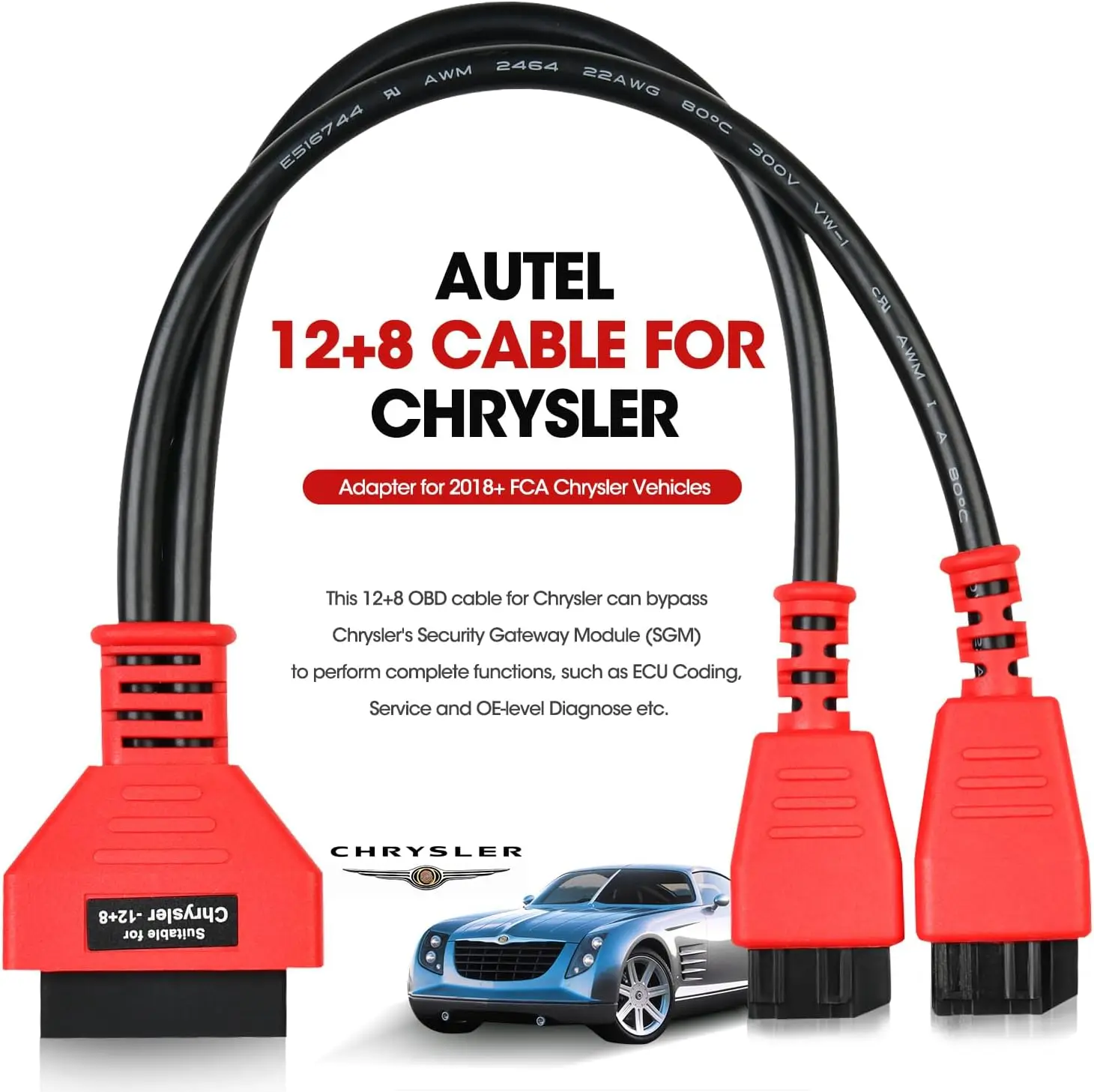 product obd2 adapter for chrysler 128 programming cable connector bypass gateway protocol cable obd cable-0