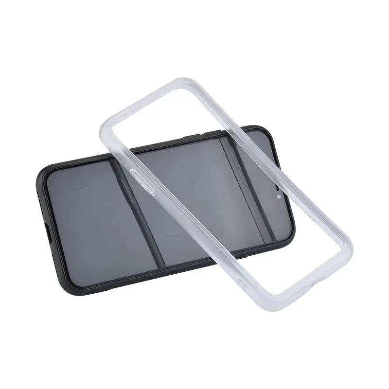 product slim transparent silicone bumper for iphone 15 pro max and for iphone 17 pro max soft edge anti knock protection phone case-6