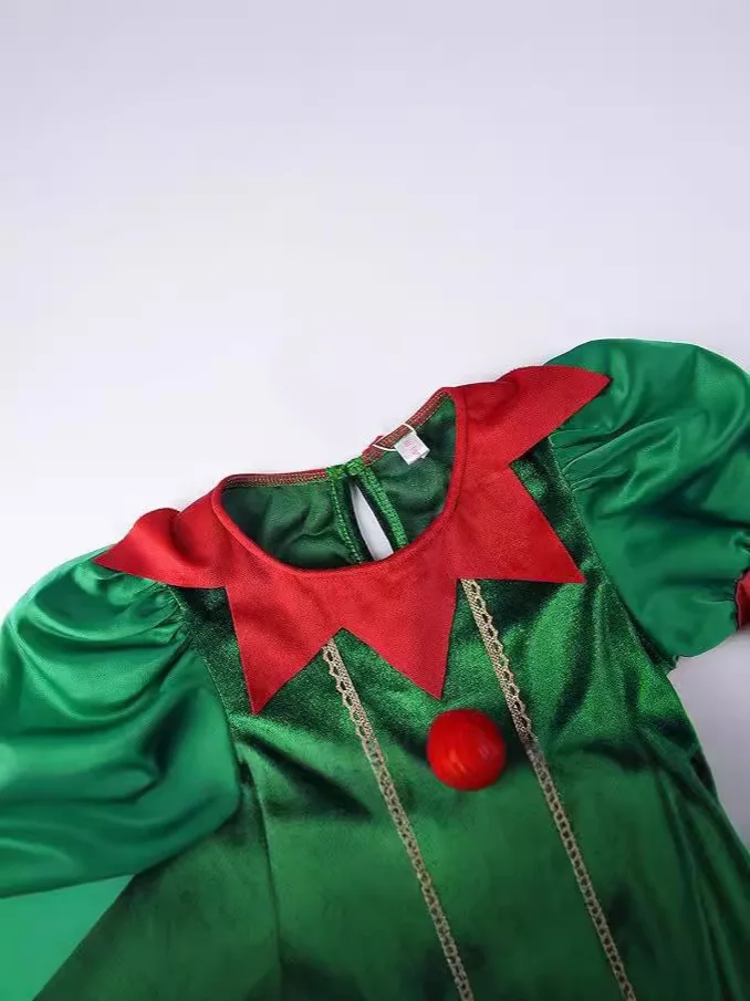 white christmas dresses Cute Baby Elf Costume