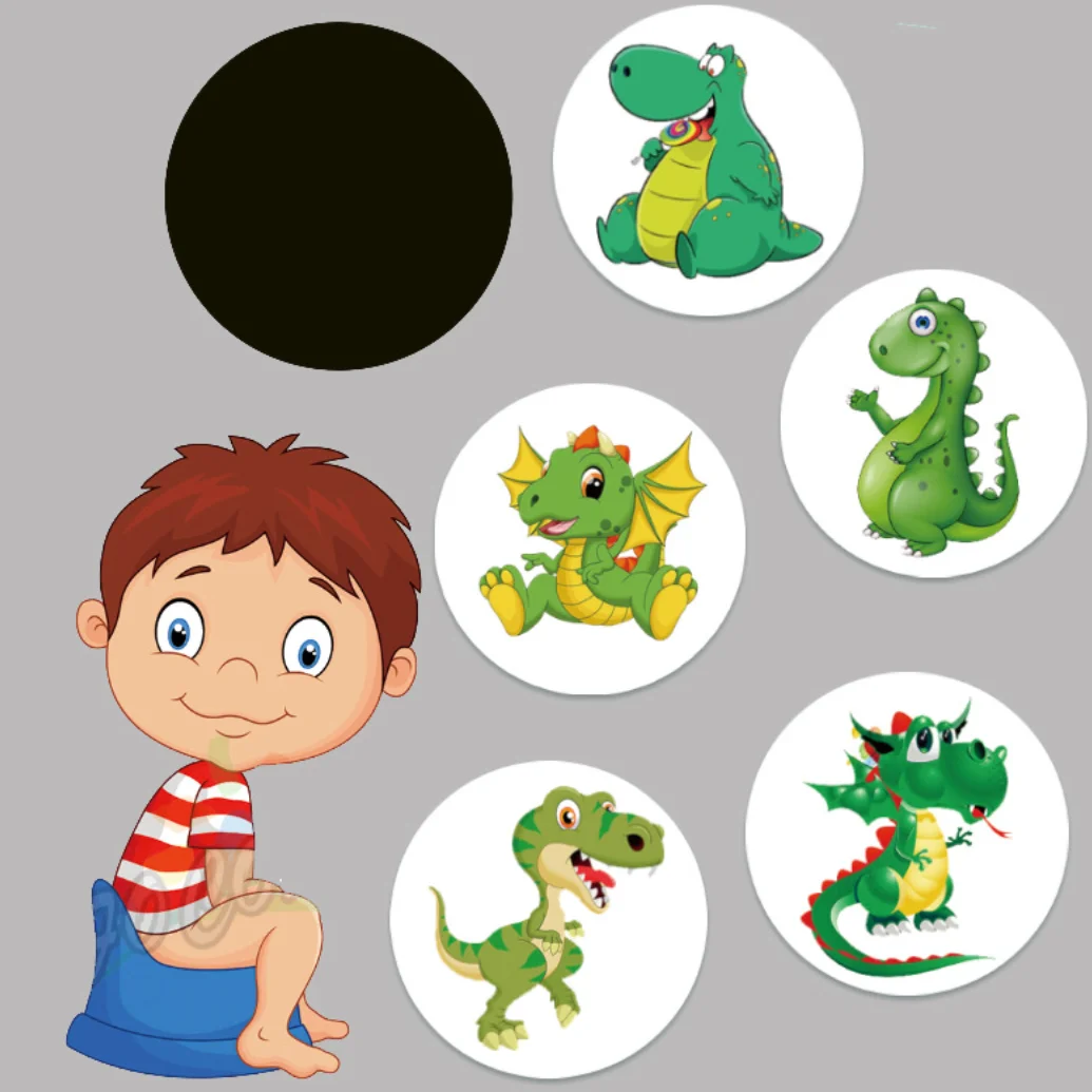 Adesivo de Vinil para Crianças em Forma de Desenho Animado para Treinamento  de Uso do Banheiro com Mudança de Cor, image size:1035x1035