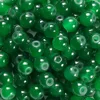 Perles imitation jade 6 mm - Vert émeraude