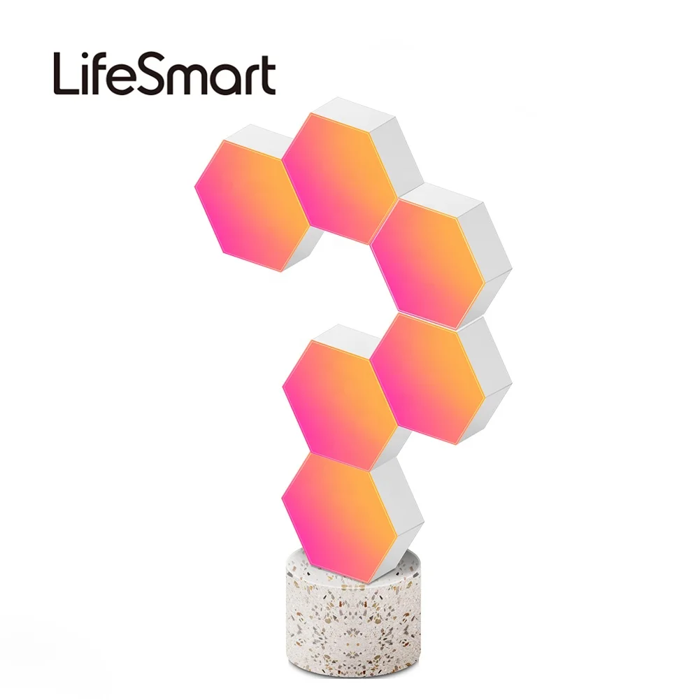 Lifesmart hexagonal smart led lights christmas wifi connection