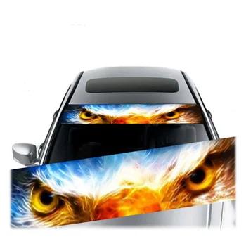 Custom 3D Effect Car Front Windshield Stickers Personalized Stickers Banner Graphics Car Sticker Decals