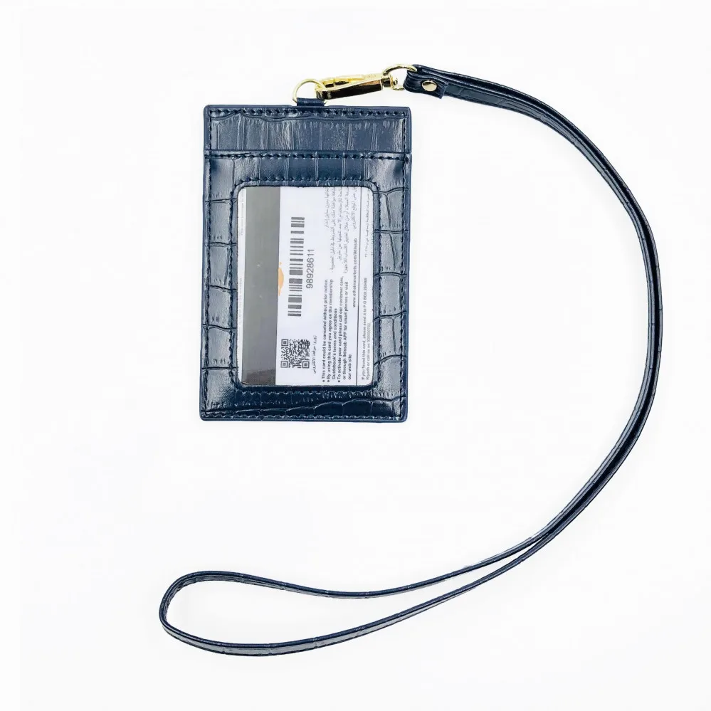 Leather Id Card Badge Holder