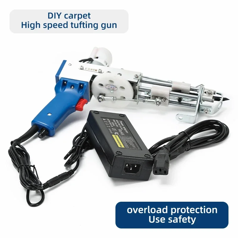 JP電動タフテッドクロス作り2in1ハンドタフティングガンポータブルラグ