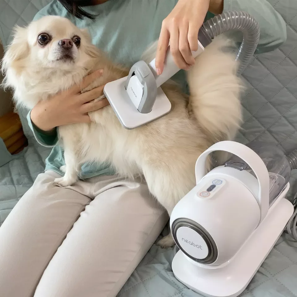Neabot Cat Dog Pets Grooming Tools Set Electric Dog Vacuum Cleaner Kit with Strong Suction