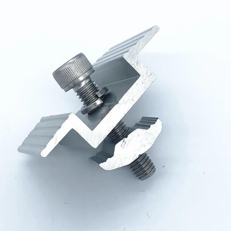 Mid Clamp Solar Panel Aluminum Clamps For Solar Panel Mounting Solar Landscape Mid Clamps 45mm