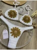 Fiore bianco + oro