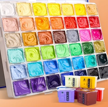 Customized logo Available in Assorted Colors Gouache Paint Set Painting Cans for Art