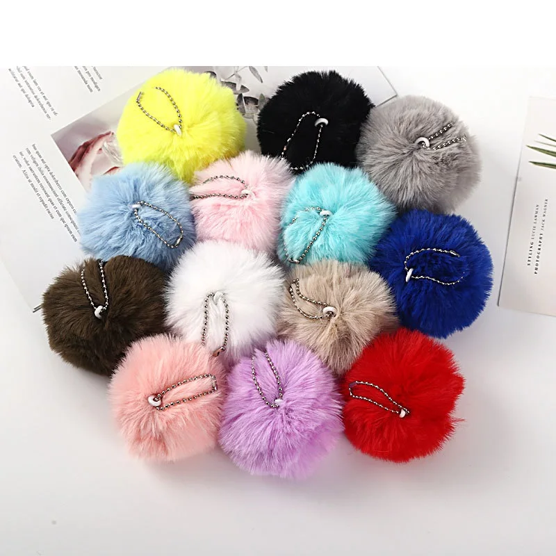 2024 New 8cm Big Size Hairball Pom Hair Clips Children Girls Women Hair ...