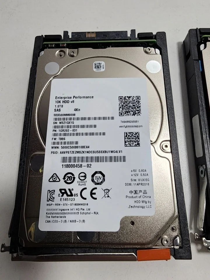High Quality 1.8TB EMC SAS Hard Drive - 10K RPM & 128MB Cache